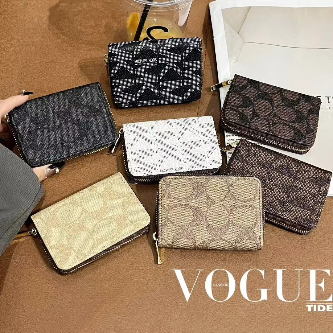 Coleção luxuosa de carteira com zíper inspirada em MK & CO