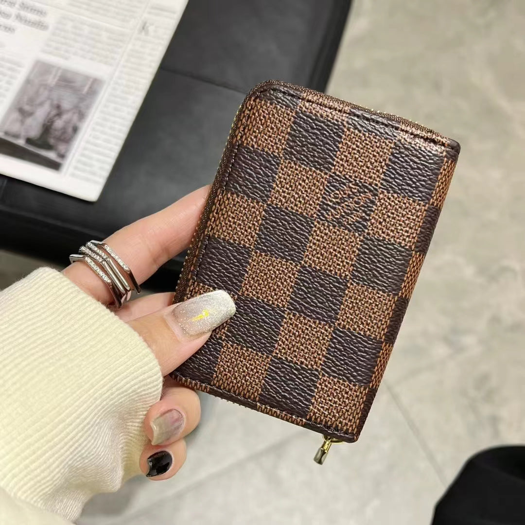 Coleção de carteira luxuosa com zíper com monograma – LV, GG e BBR