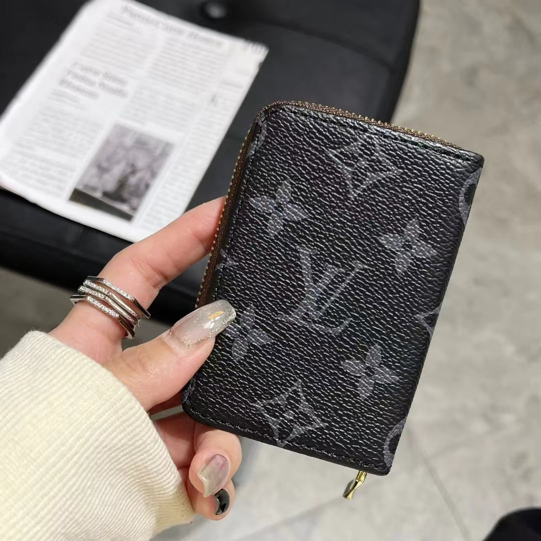 Coleção de carteira luxuosa com zíper com monograma – LV, GG e BBR