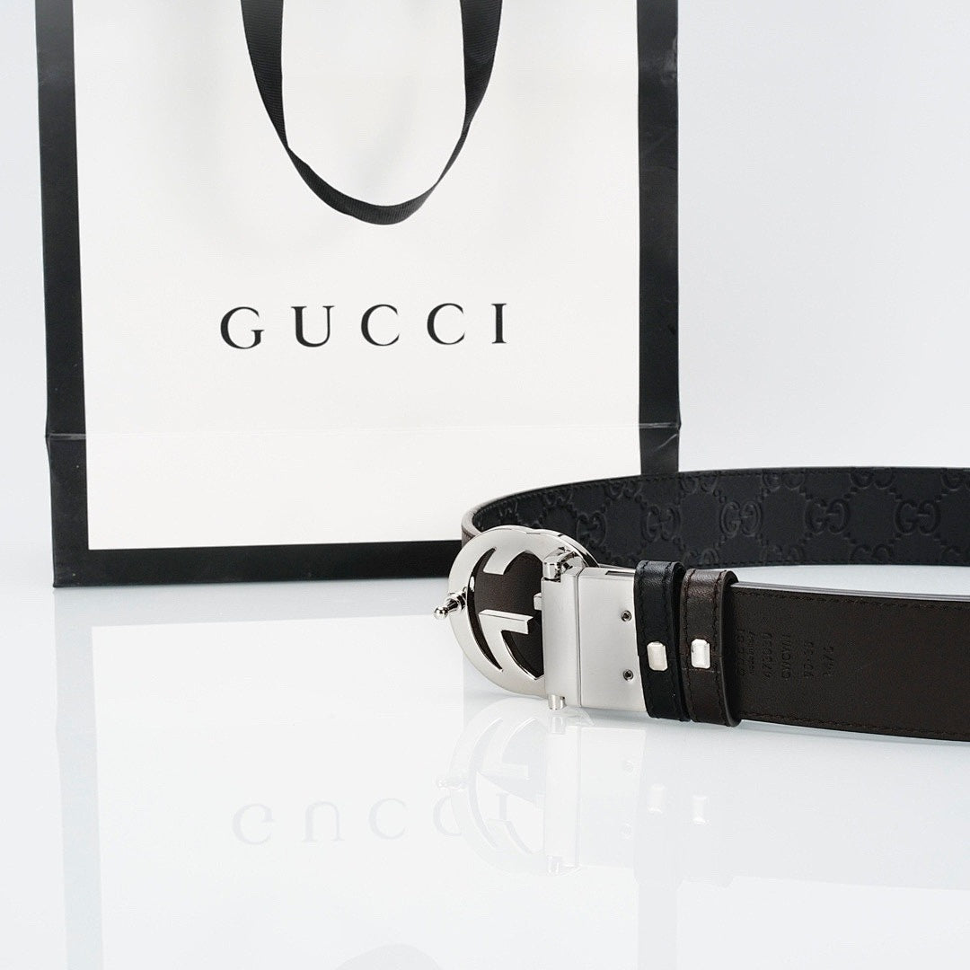 GG Reversible Leder Gürtel with Silber Buckle – Produktansicht 2