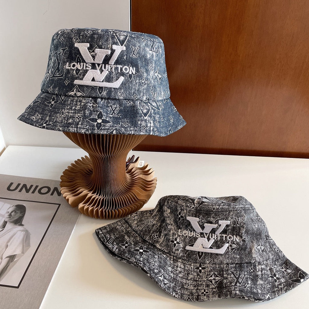 Luxury Monogram Embroidered Bucket Hat