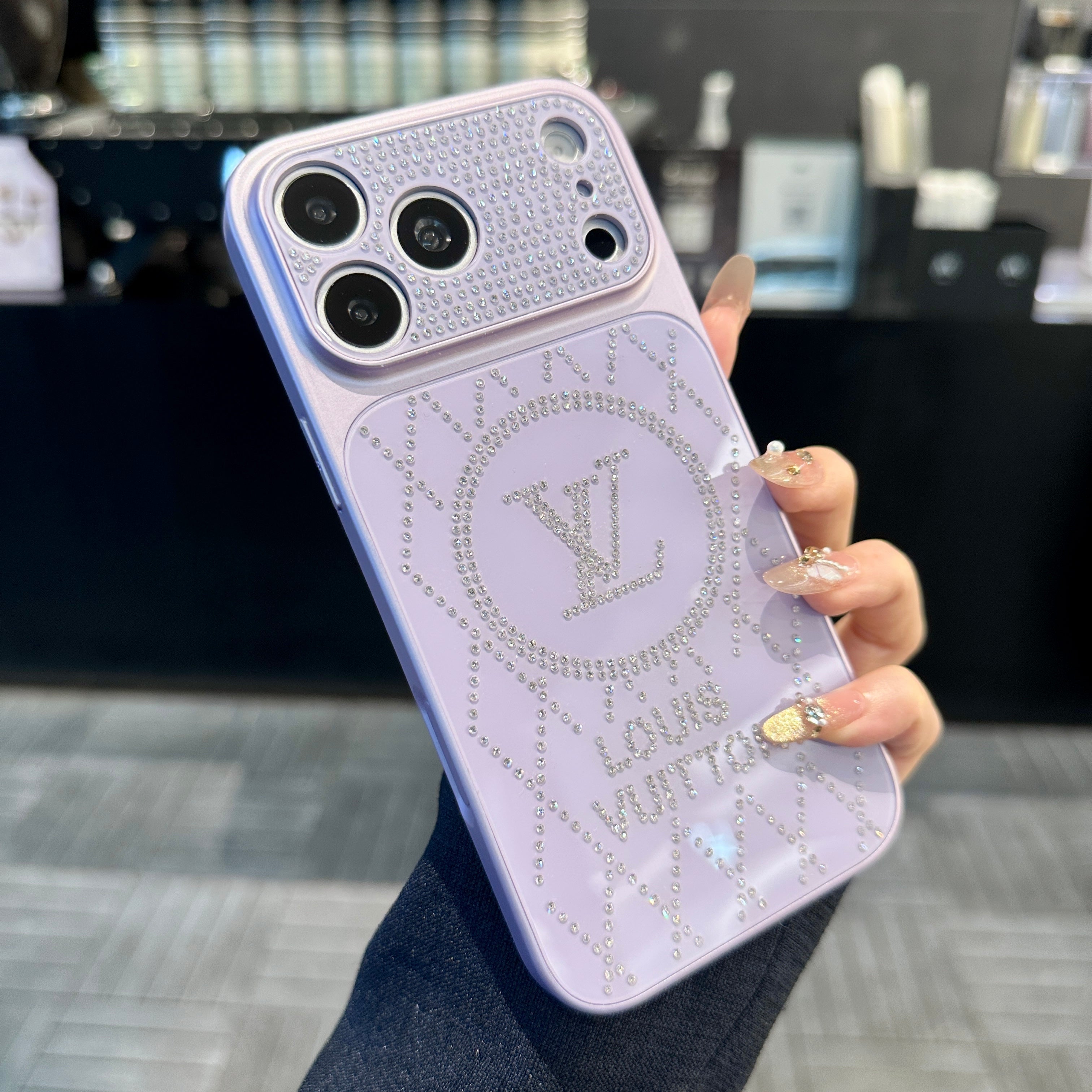 New Full Rhinestone Starburst Phone Case