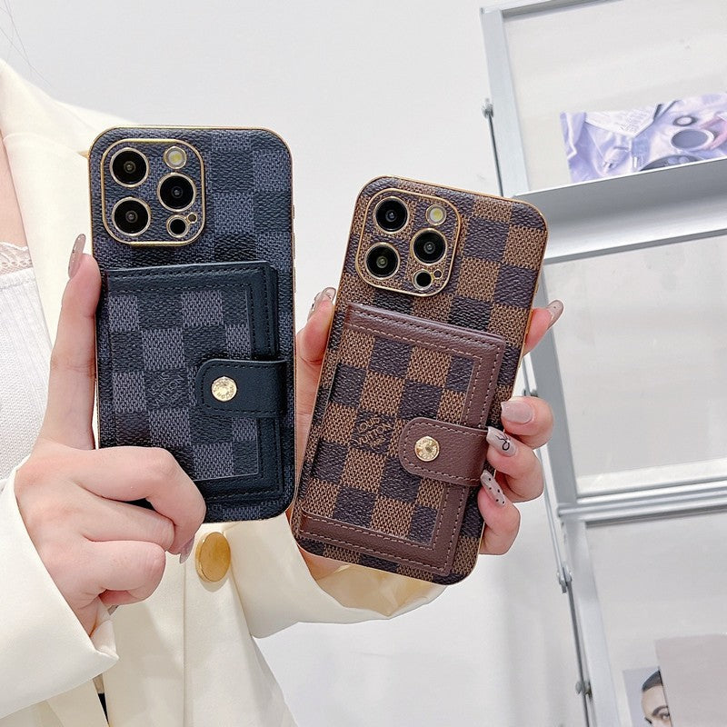 Luxus Classic Color Card Bag iPhone tok