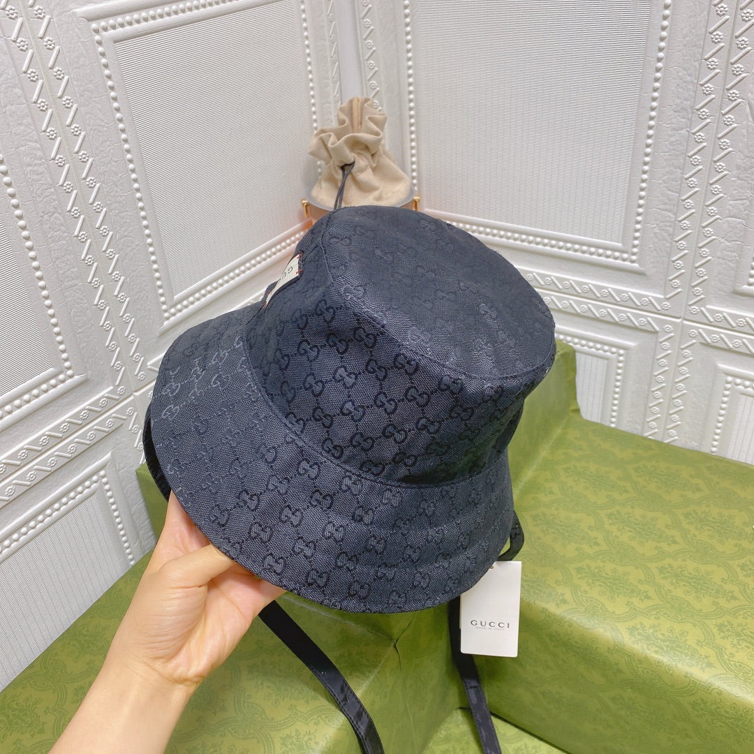 Classic GG Monogram Double-Sided Strap Bucket Hat