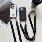 Luxus Crossbody bőr iPhone tok