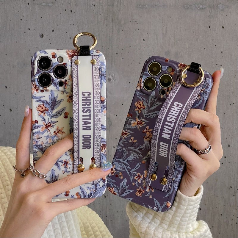Μοβ μοβ & Λευκή θήκη για iPhone