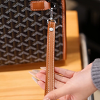 Luxury Pattern Wristlet Clutch — Zippered Designer Style Handbag with Detachable Strap