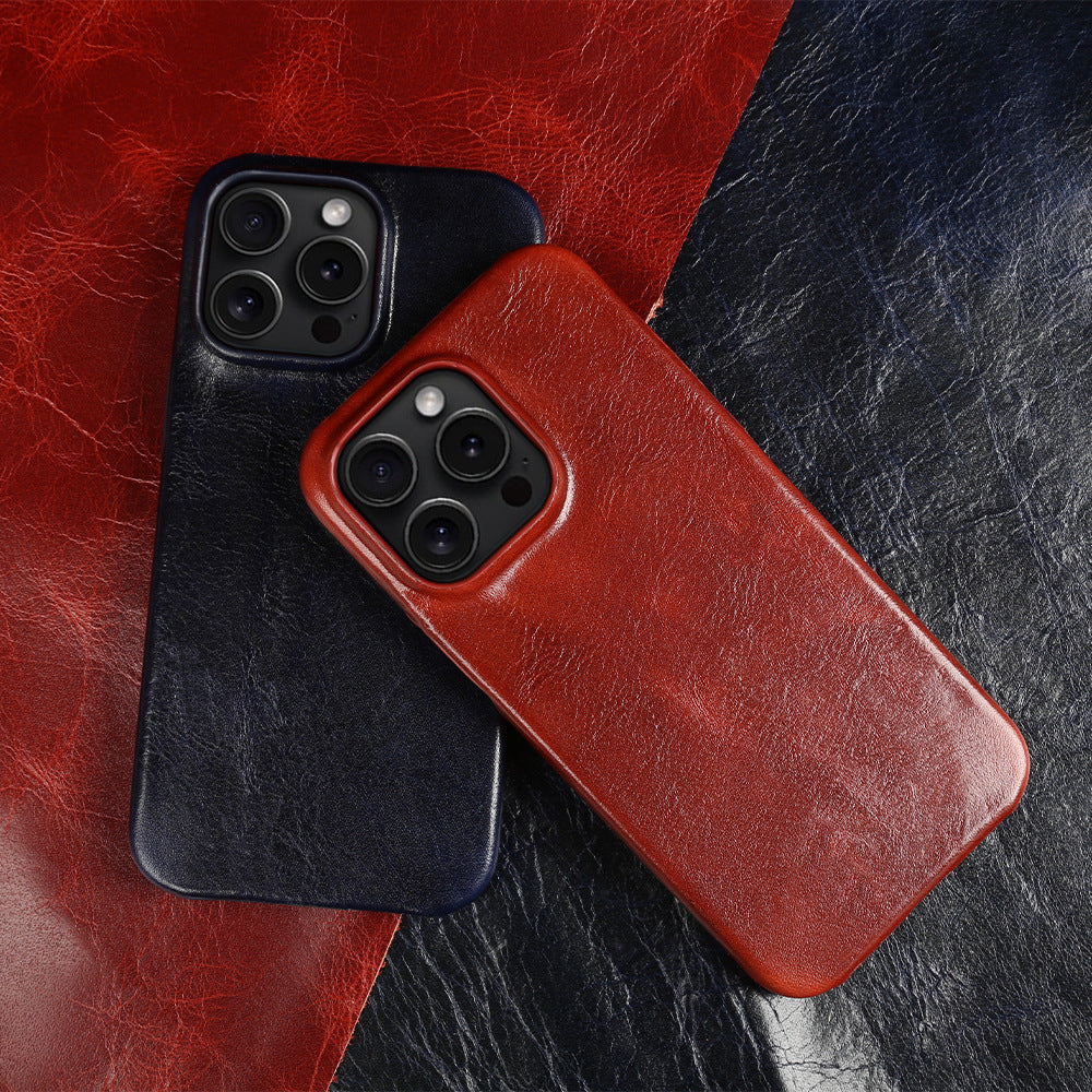 Étui pour iPhone en cuir véritable