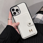 H Leren iPhone-hoesje met kaarthouder