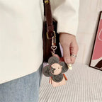 Flower Leather Bag Charm | Cute Keychain & Handbag Accessory