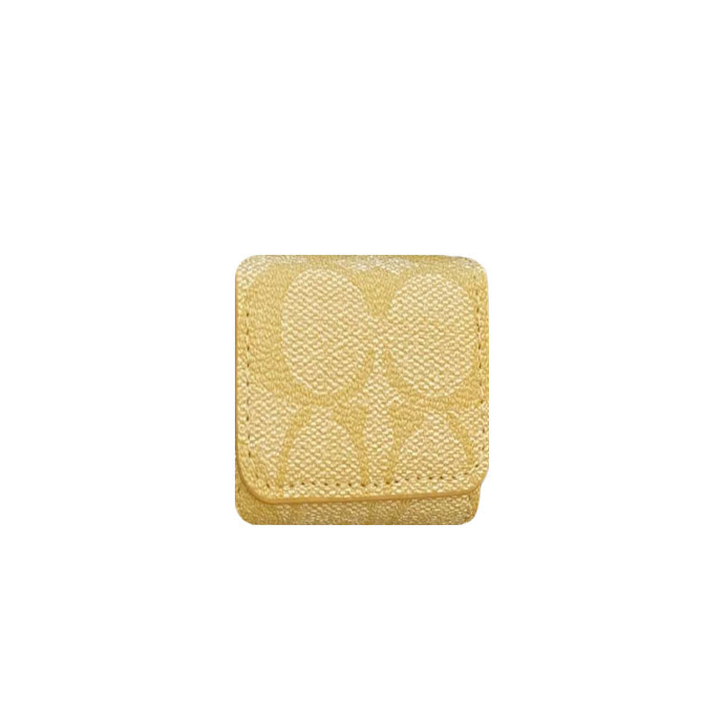 Huse AirPods clasice de lux maro deschis-YH240425