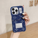 Étui pour iPhone en tissu denim avec porte-cartes intégré