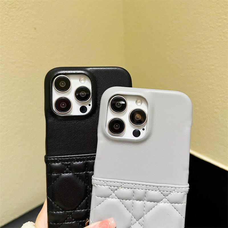 Divatos bőr iPhone tok