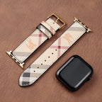 Leather Monogram Apple Watch Bands