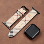 Leather Monogram Apple Watch Bands