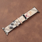 Leather Monogram Apple Watch Bands