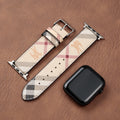 Leather Monogram Apple Watch Bands