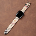 Leather Monogram Apple Watch Bands