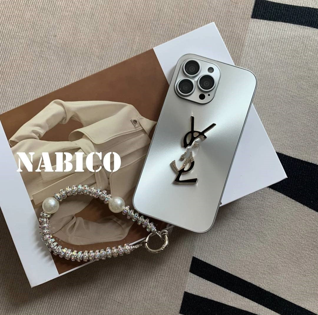 Husă Elegantă pentru iPhone Letter Shine x Mono Cu Lanț