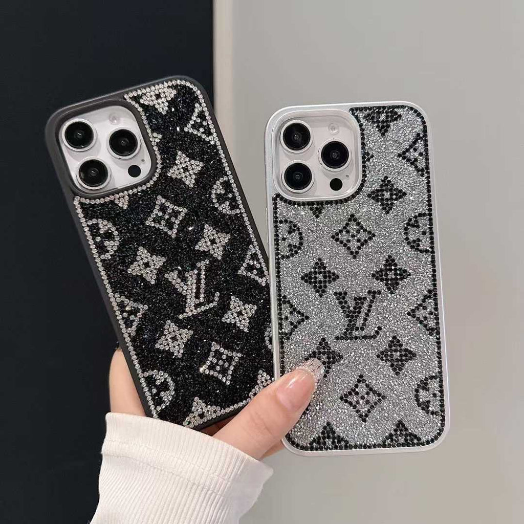 Capa para iPhone luxuosa com glitter holográfico Y - S - L - Diamond Shine Edition