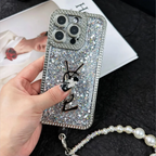 Capa para iPhone luxuosa com glitter holográfico Y - S - L - Diamond Shine Edition