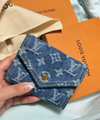 Luxury Denim Embellished Capucines Mini Bag