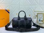 Lou Black Luxury Leather Bag – Versatile, Stylish & Functional