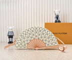 Elegant Fan-Shaped Leather Crossbody Bag