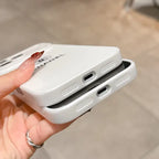 經典簡約奢華 iPhone 手機殼 – 白色亮光版