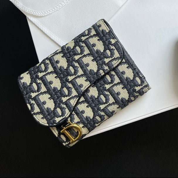 Classic Jacquard Mini Geldbörse – Ansicht 1