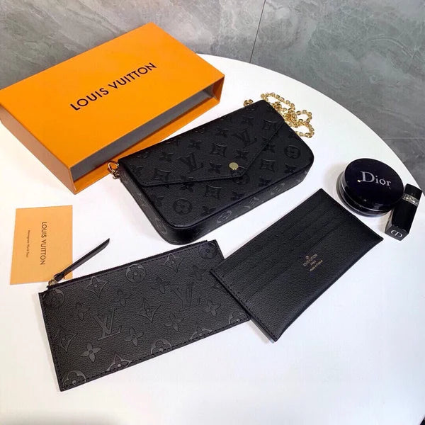 Vintage Monogram Envelope Chain Crossbody