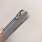 Minimalist Color-Block Carbon Fiber Pattern Phone Case