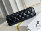 Noir Quilted Top-Handle Chain Mini Bag 026