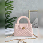 Noir Quilted Top-Handle Chain Mini Bag 026