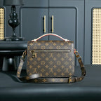 Dark Brown 2-in-1 Top-Handle & Crossbody Bag 010