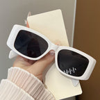Luxury Retro Sunglasses with Gold Plaque