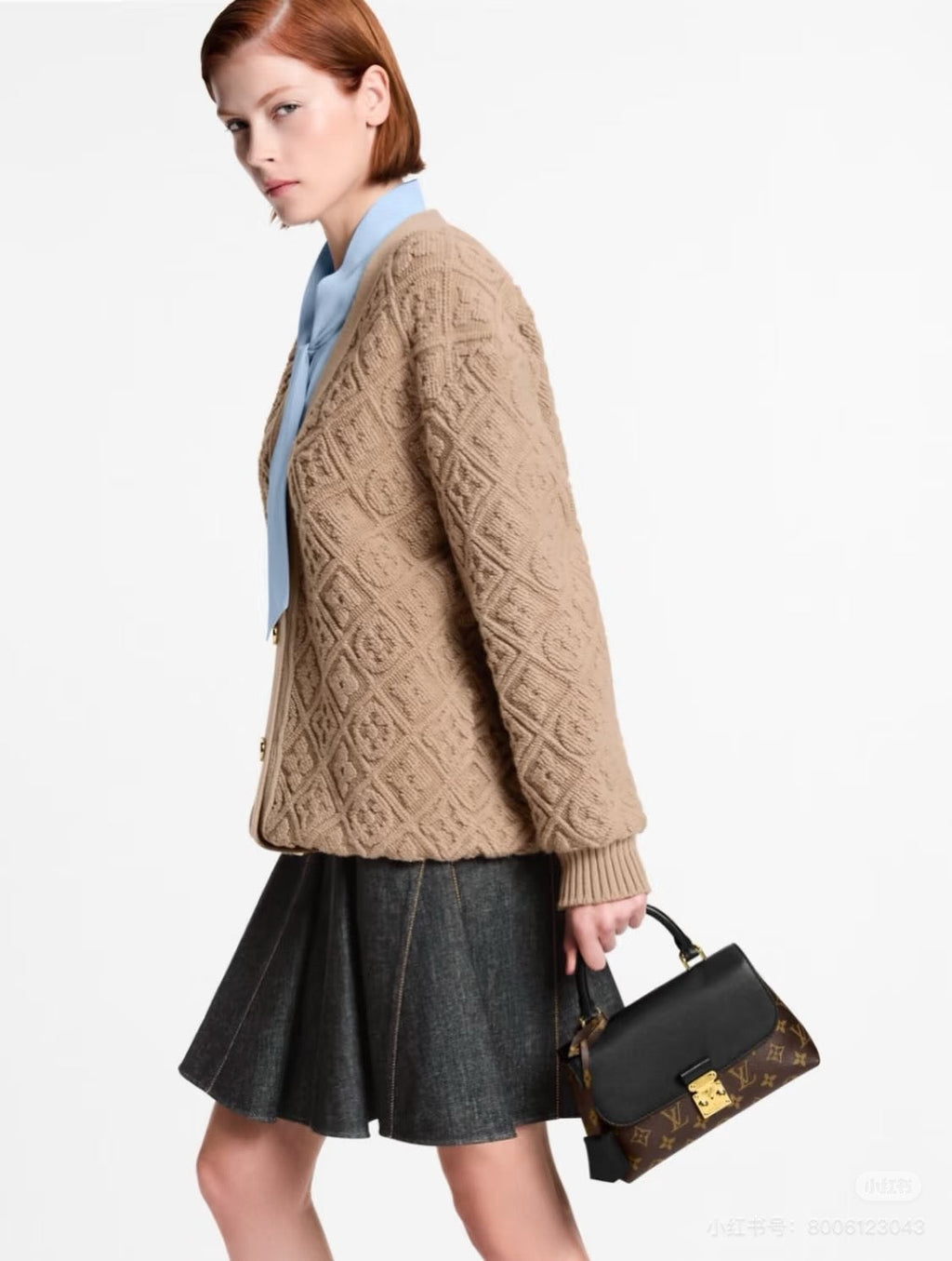 Luxury minimalist short-handle handbag