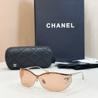 New Arrival, Haute Luxury Rimless Wrap-Around Sunglasses