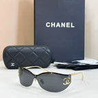 New Arrival, Haute Luxury Rimless Wrap-Around Sunglasses