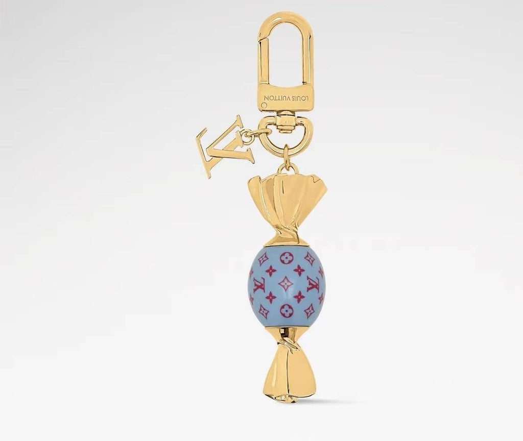 Luxury Lollipop Monogram Bag Charm Keychain