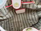 Monogram Shoulder Bag | Adjustable Strap & Drawstring Closure