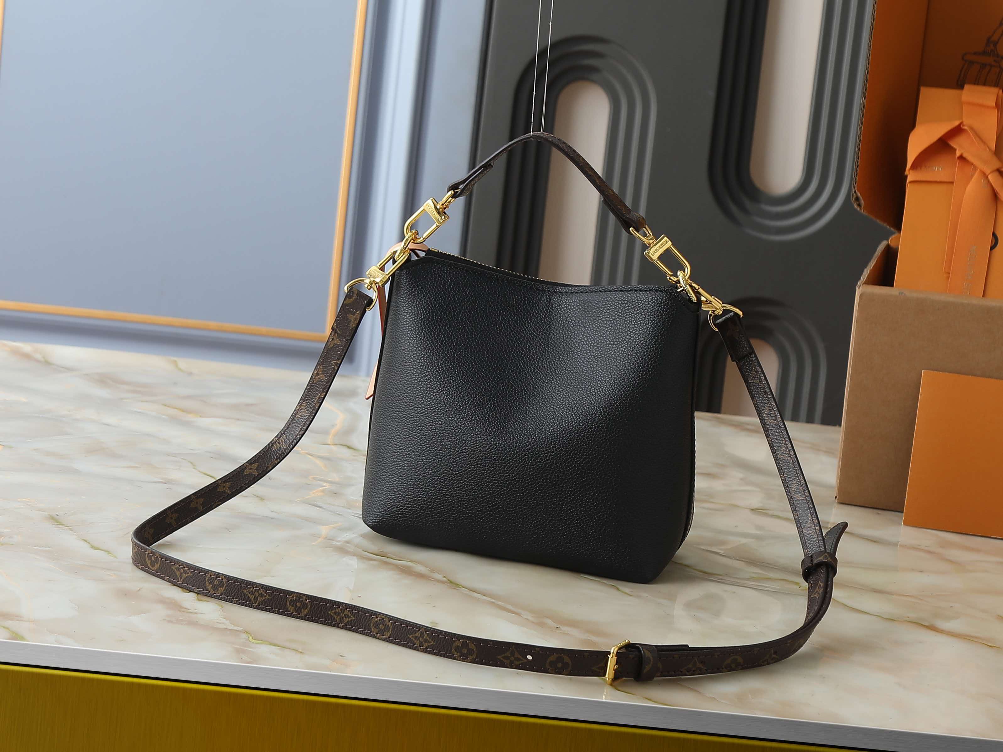 Vintage Monogram Hobo Shoulder Bag | Woven Chain Strap