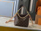 Vintage Monogram Hobo Shoulder Bag | Woven Chain Strap