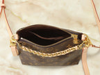 Vintage Monogram Hobo Shoulder Bag | Woven Chain Strap