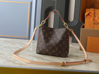 Vintage Monogram Hobo Shoulder Bag | Woven Chain Strap