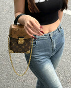 Vintage Mini Trunk Handbag • Timeless Retro Glamour