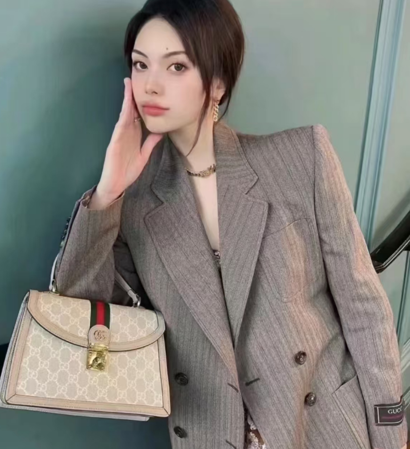 Luxe Monogram Leather Satchel
