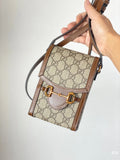 Classic Horsebit Monogram Phone Crossbody Bag