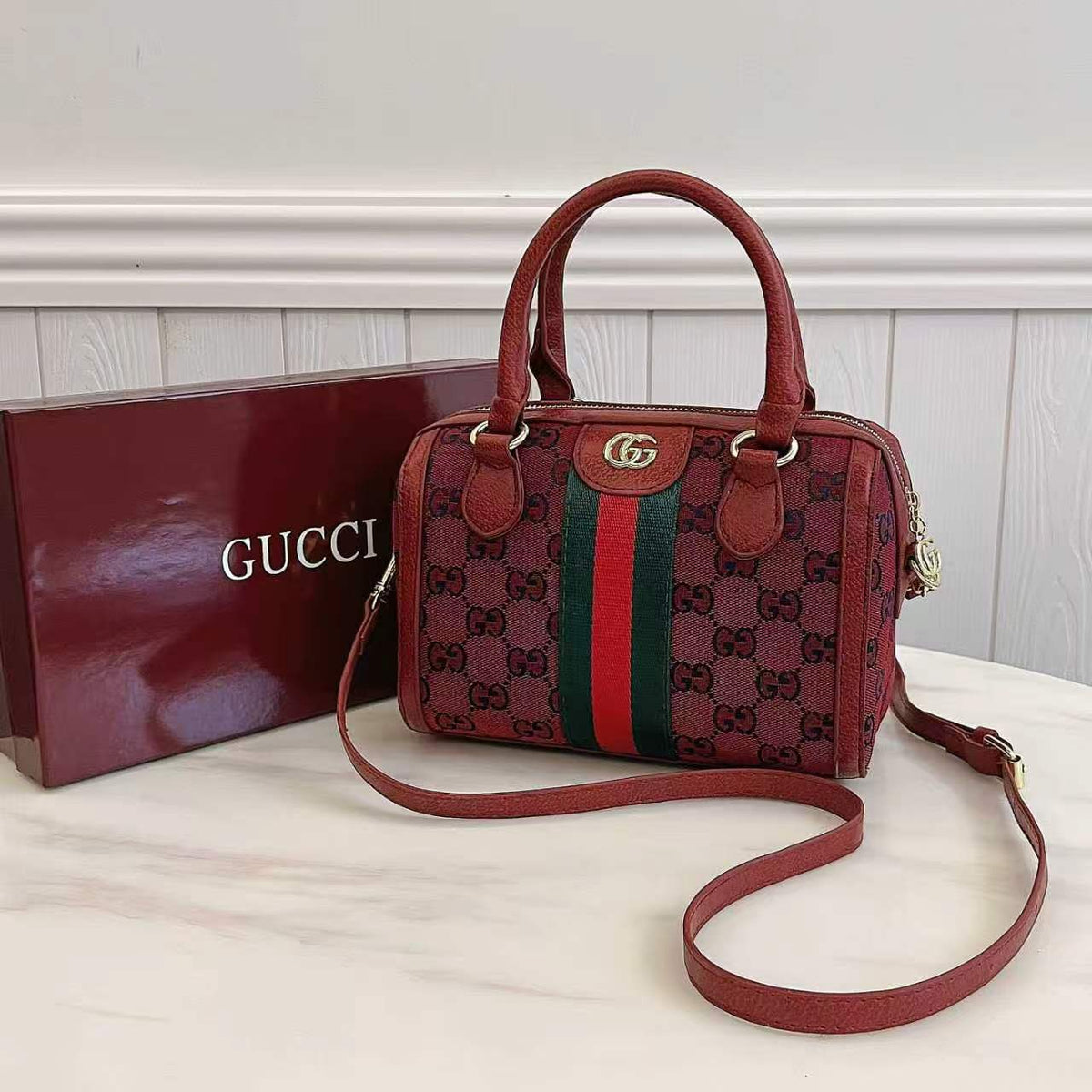 Classic Monogram Top Handle Bag | Structured Shoulder & Crossbody Bag