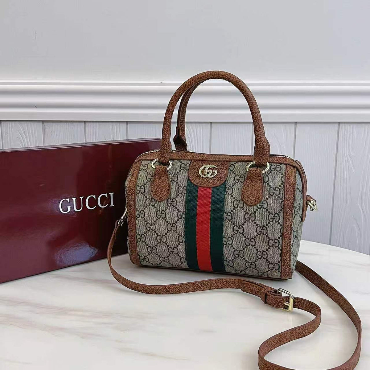 Classic Monogram Top Handle Bag | Structured Shoulder & Crossbody Bag